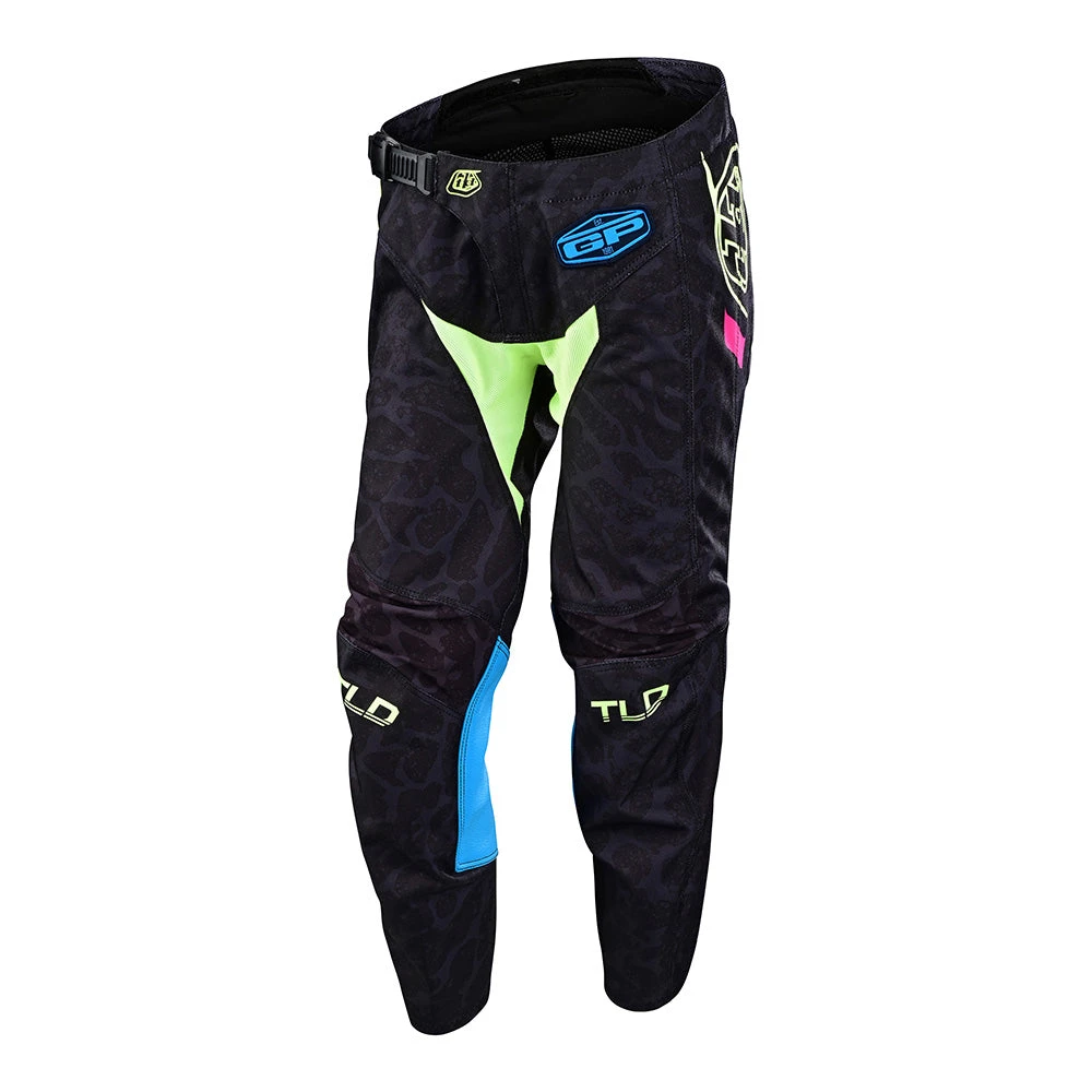 Troy Lee Designs Youth GP Pant Fractura Black / Flo Yellow