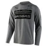 Troy Lee Designs Long Sleeve Tee TLD GasGas Team Heather Gray
