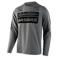 Troy Lee Designs Long Sleeve Tee TLD GasGas Team Heather Gray