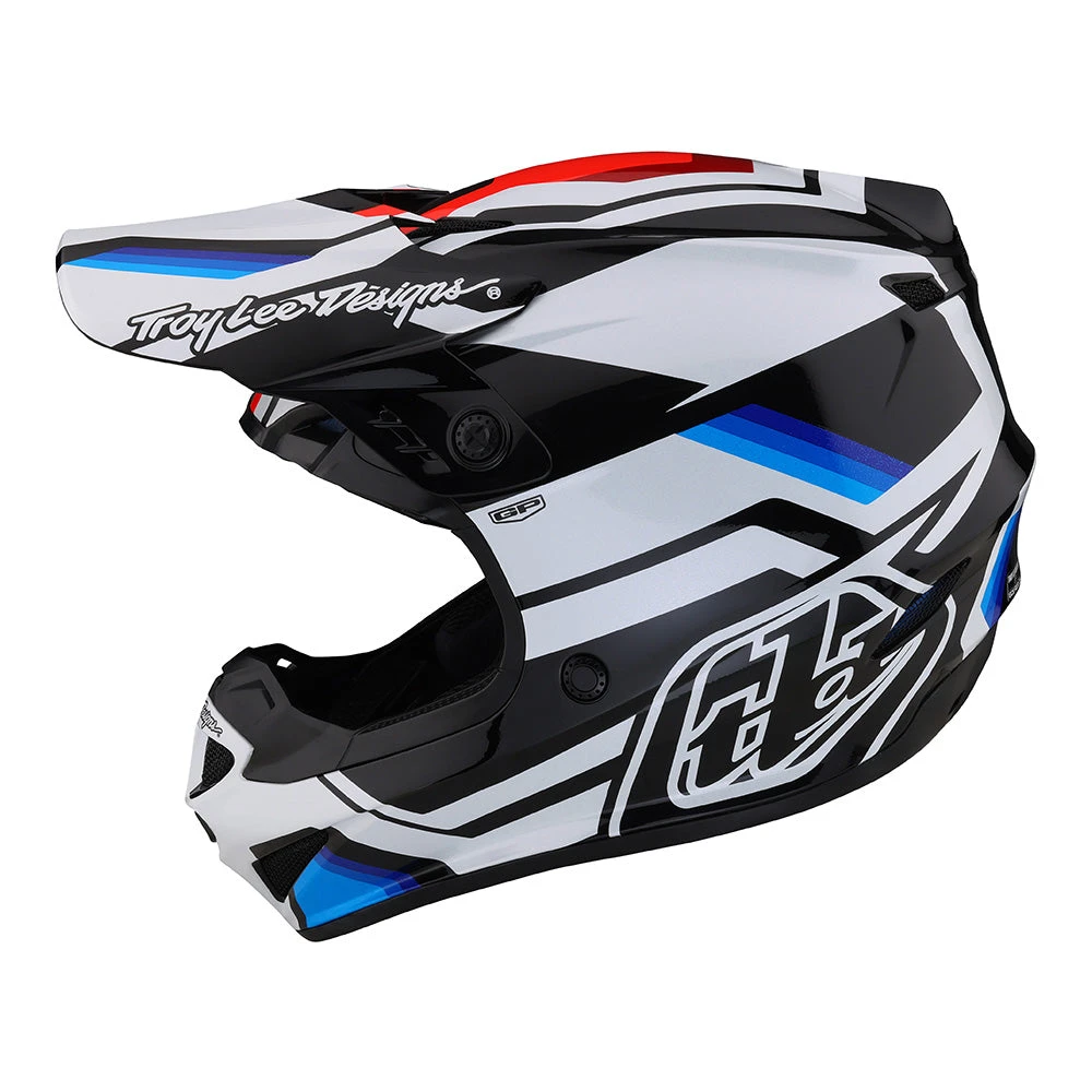 Troy Lee Designs GP Helmet Apex White / Blue - Image 10