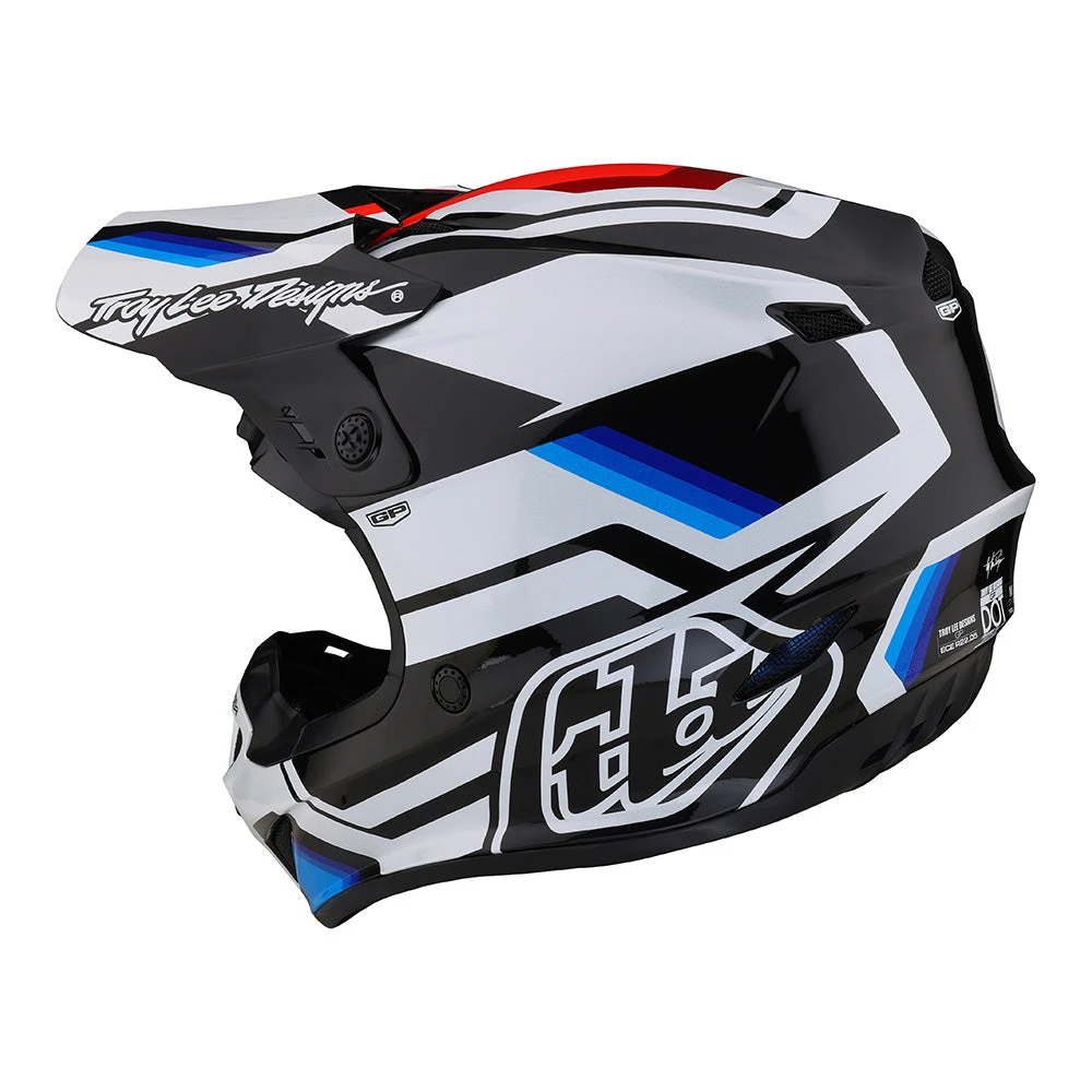 Troy Lee Designs GP Helmet Apex White / Blue - Image 2