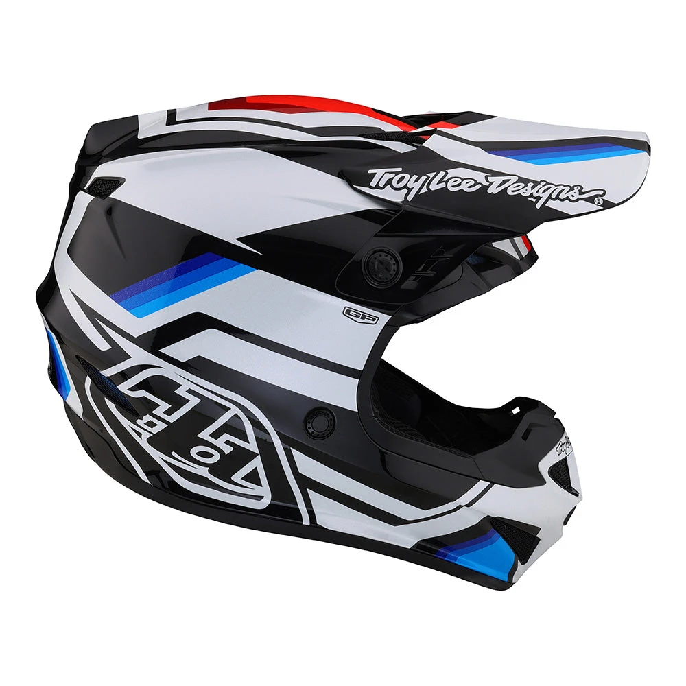 Troy Lee Designs GP Helmet Apex White / Blue - Image 5