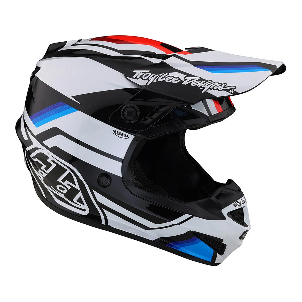 Troy Lee Designs GP Helmet Apex White / Blue - Image 6