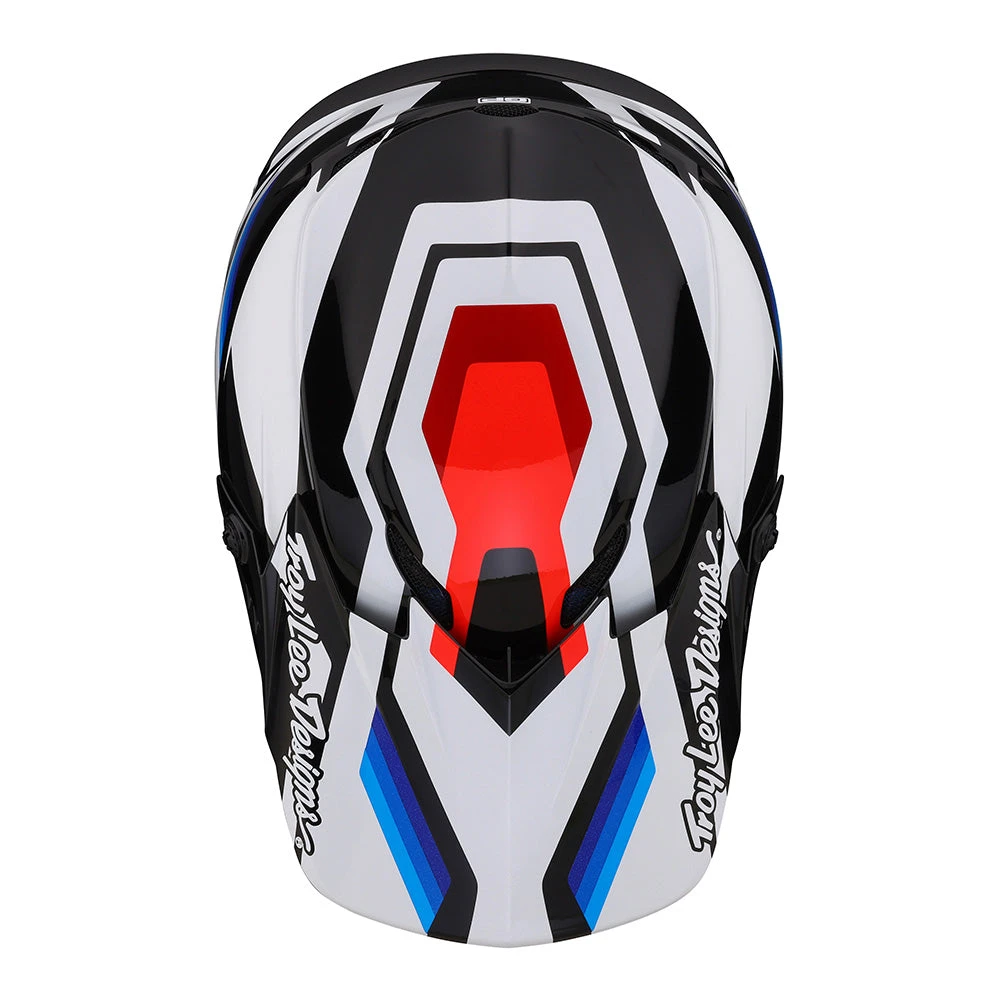 Troy Lee Designs GP Helmet Apex White / Blue - Image 17