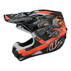 Troy Lee Designs Youth SE4 Polyacrylite Helmet W/MIPS Carb Black