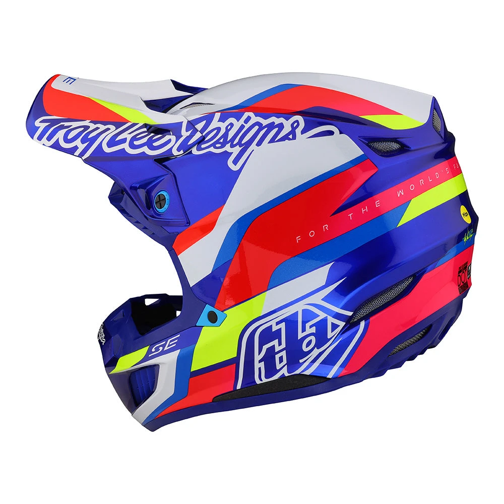 Troy Lee Designs SE5 Composite Helmet W/MIPS Omega Blue - Image 2