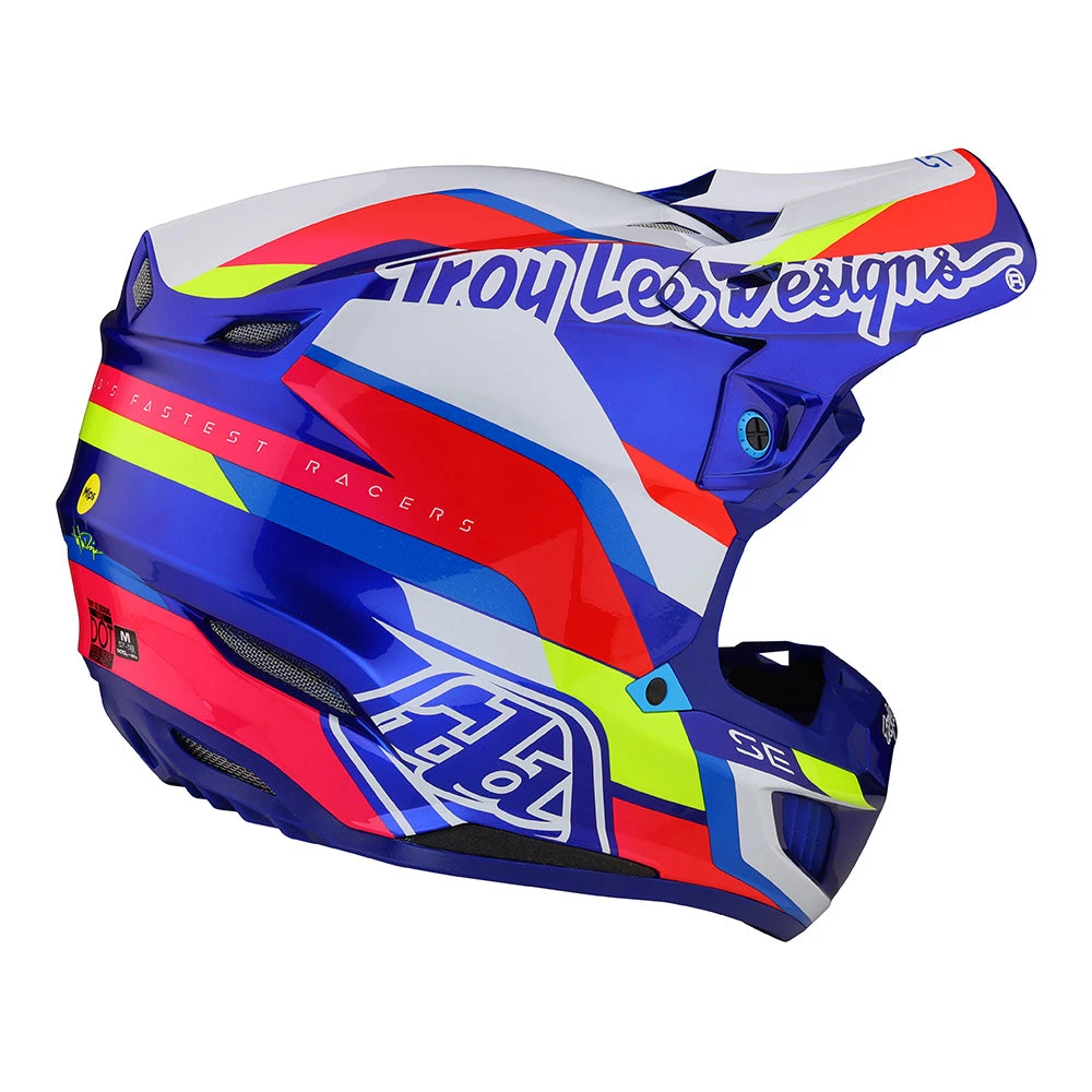 Troy Lee Designs SE5 Composite Helmet W/MIPS Omega Blue - Image 4