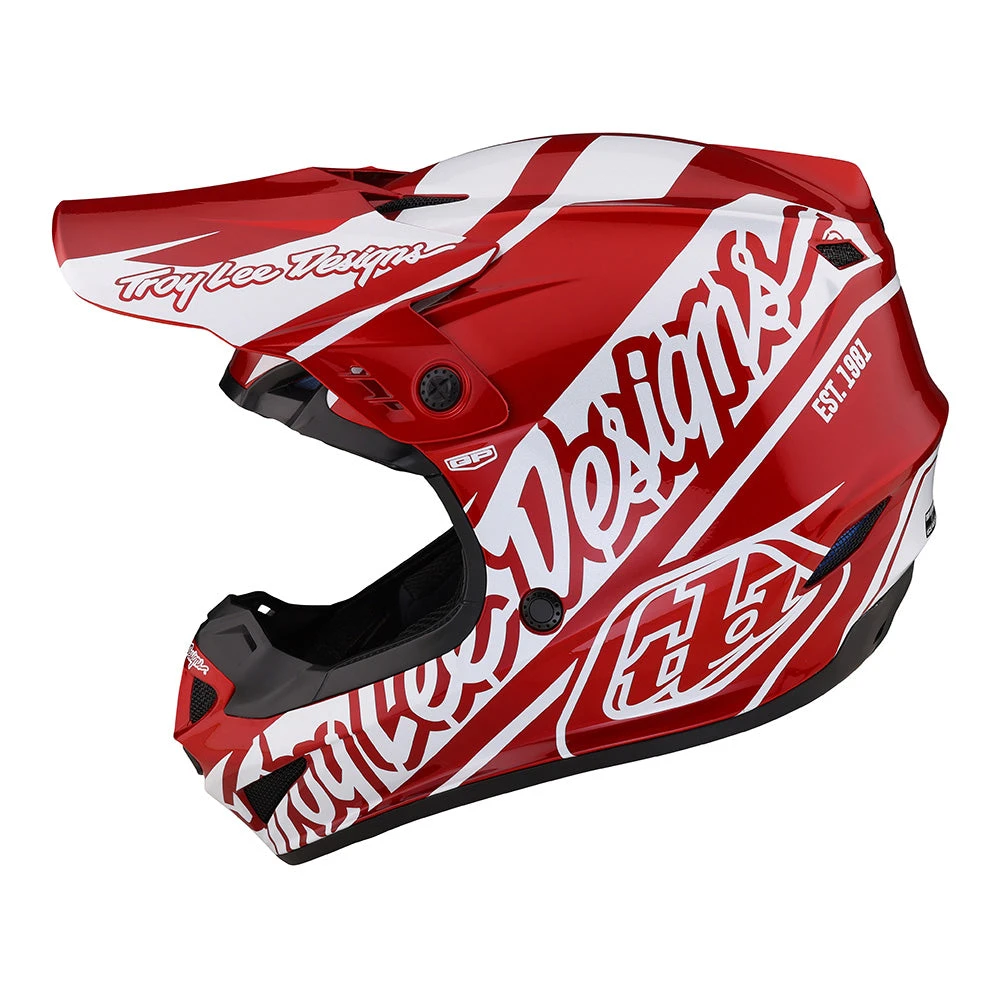 Troy Lee Designs Youth GP Helmet Slice Red / White