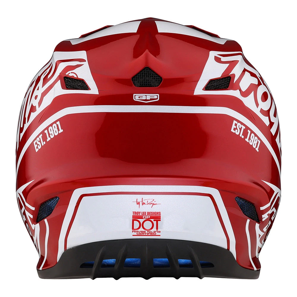 Troy Lee Designs Youth GP Helmet Slice Red / White - Image 3