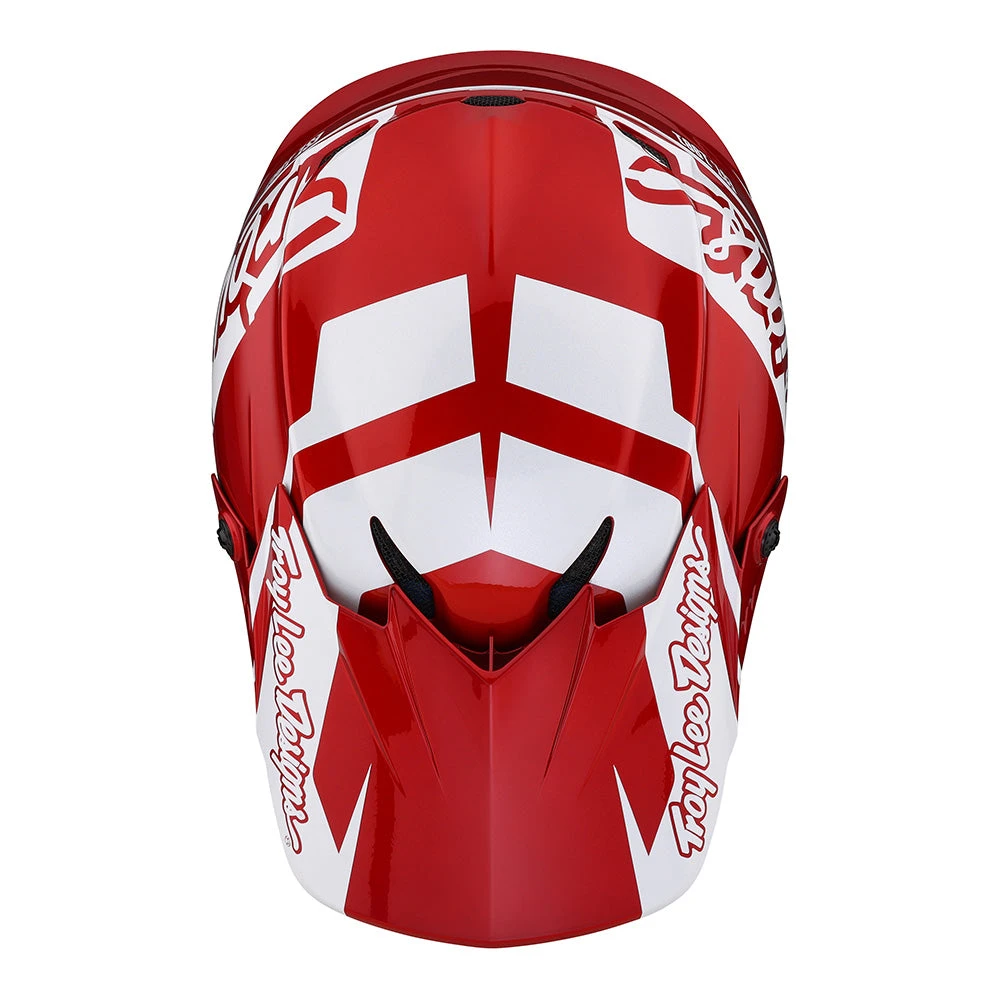 Troy Lee Designs Youth GP Helmet Slice Red / White - Image 8