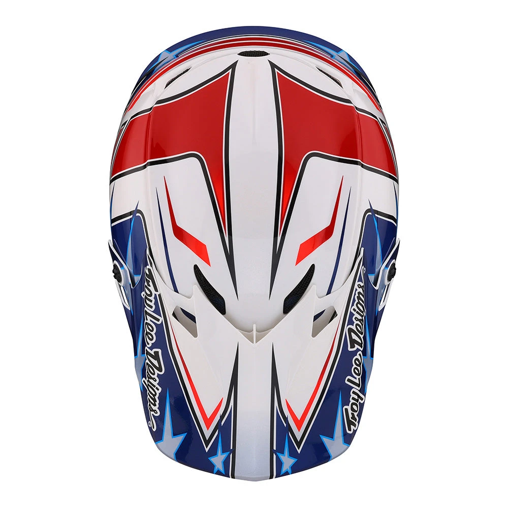 Troy Lee Designs Youth SE4 Polyacrylite Helmet W/MIPS Flagstaff White - Image 8