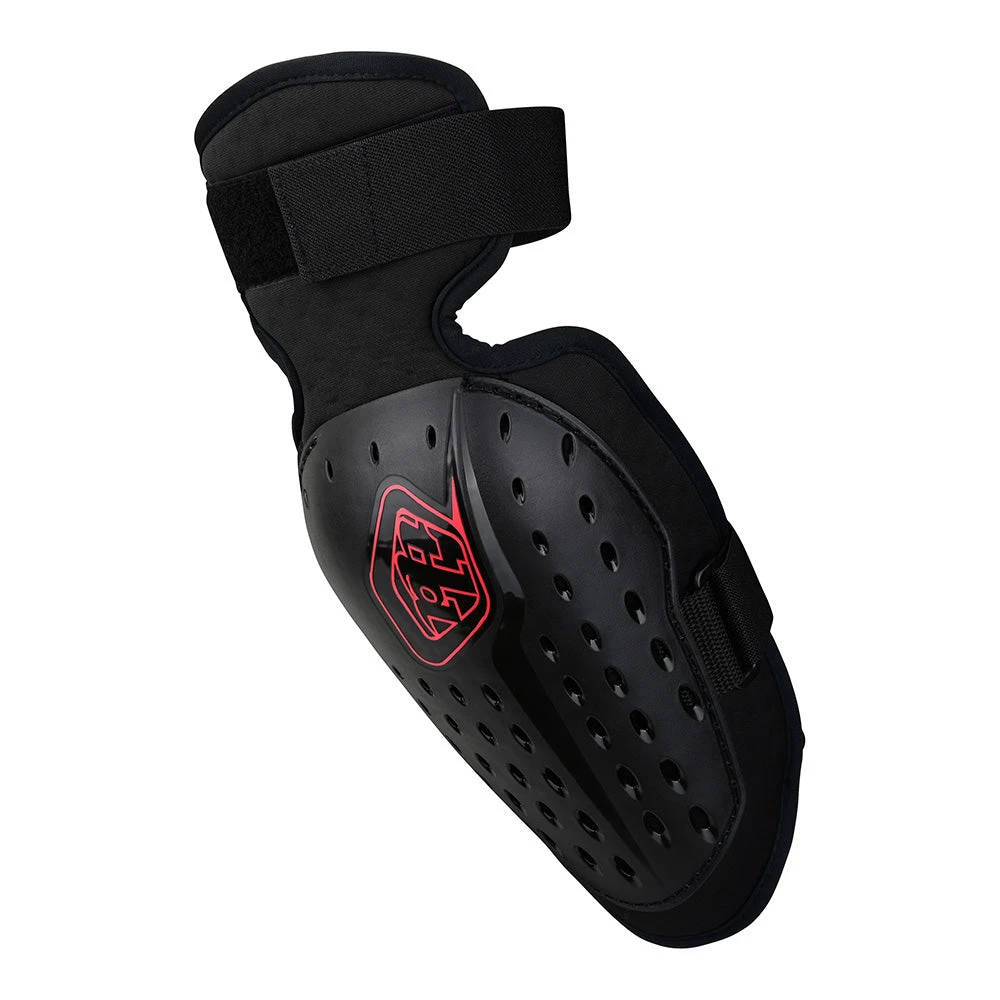 Troy Lee Designs Youth Rogue Elbow Guard Hard Shell Solid Black - Image 2