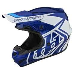 Troy Lee Designs Youth GP Helmet Overload Blue / White