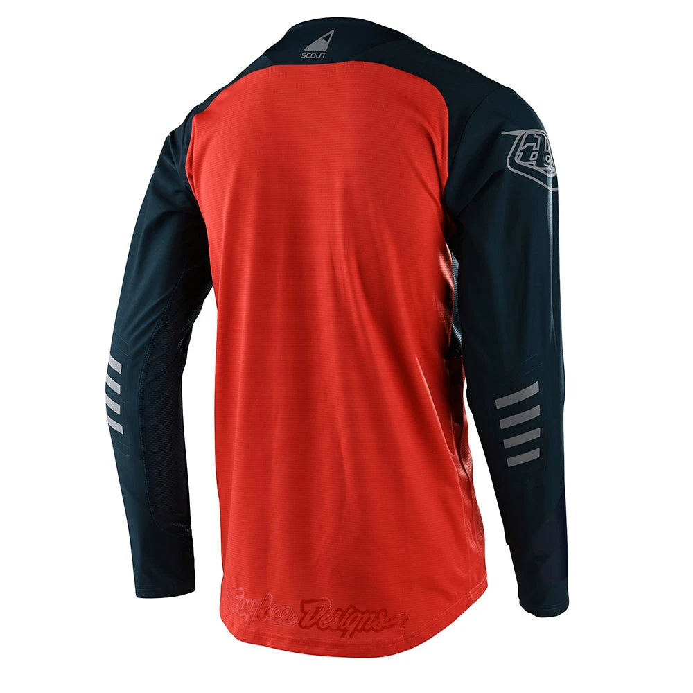 Troy Lee Designs Scout SE Off-Road Jersey Systems Marine / Orange - Image 2