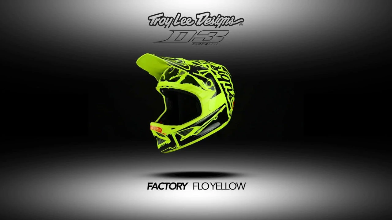 Troy Lee Designs D3 Fiberlite Helmet Mono Black - Image 5