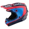 Troy Lee Designs Youth SE4 Polyacrylite Helmet W/MIPS Corsa Navy / Cyan