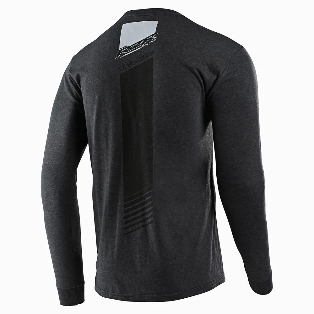 Troy Lee Designs Long Sleeve Tee TLD Polaris RZR Charcoal Heather - Image 2